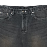 アクメドラビ(acme' de la vie) HEM CUTTING WASHING DENIM PANTS BLACK