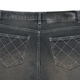 アクメドラビ(acme' de la vie) HEM CUTTING WASHING DENIM PANTS BLACK