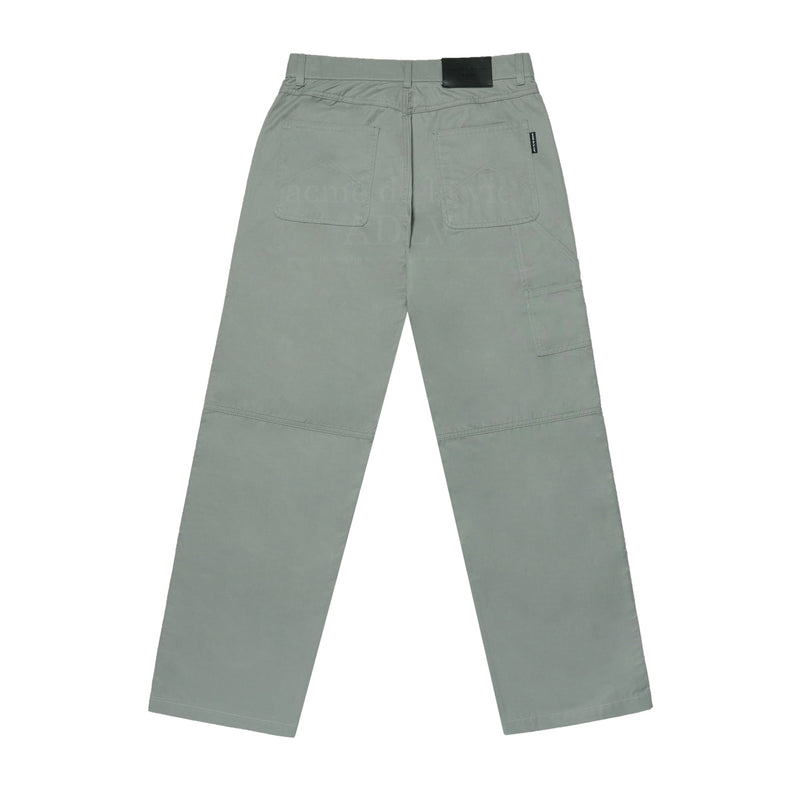アクメドラビ(acme' de la vie) RIVET PATCHWORK EMBROIDERED COTTON PANTS GREEN GRAY