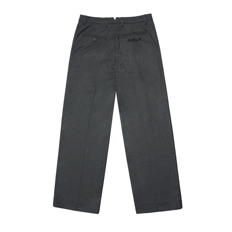 アクメドラビ(acme' de la vie) WIDE PINTUCK EMBROIDERED SLACKS GRAY