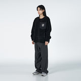 アクメドラビ(acme' de la vie) WIDE PINTUCK EMBROIDERED SLACKS GRAY