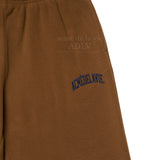 アクメドラビ(acme' de la vie) ADLV OLD SCHOOL EMBROIDERY FLEECE SET-UP PANTS BROWN