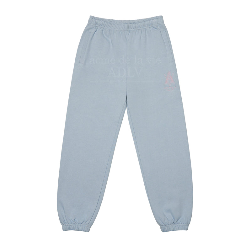 アクメドラビ(acme' de la vie) AV COLOR EMBOIDERY LOGO PANTS LIGHT GREY