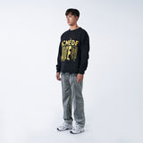 アクメドラビ(acme' de la vie) VINTAGE FONT SWEATSHIRT BLACK