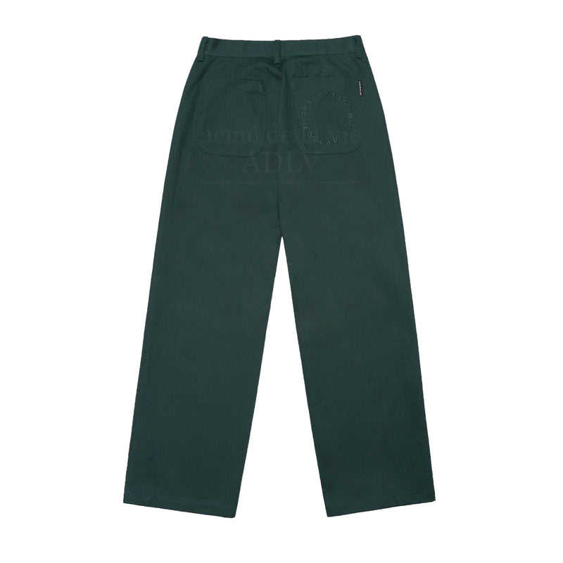 アクメドラビ(acme' de la vie) CIRCLE EMBROIDERED LOGO COTTON PANTS GREEN