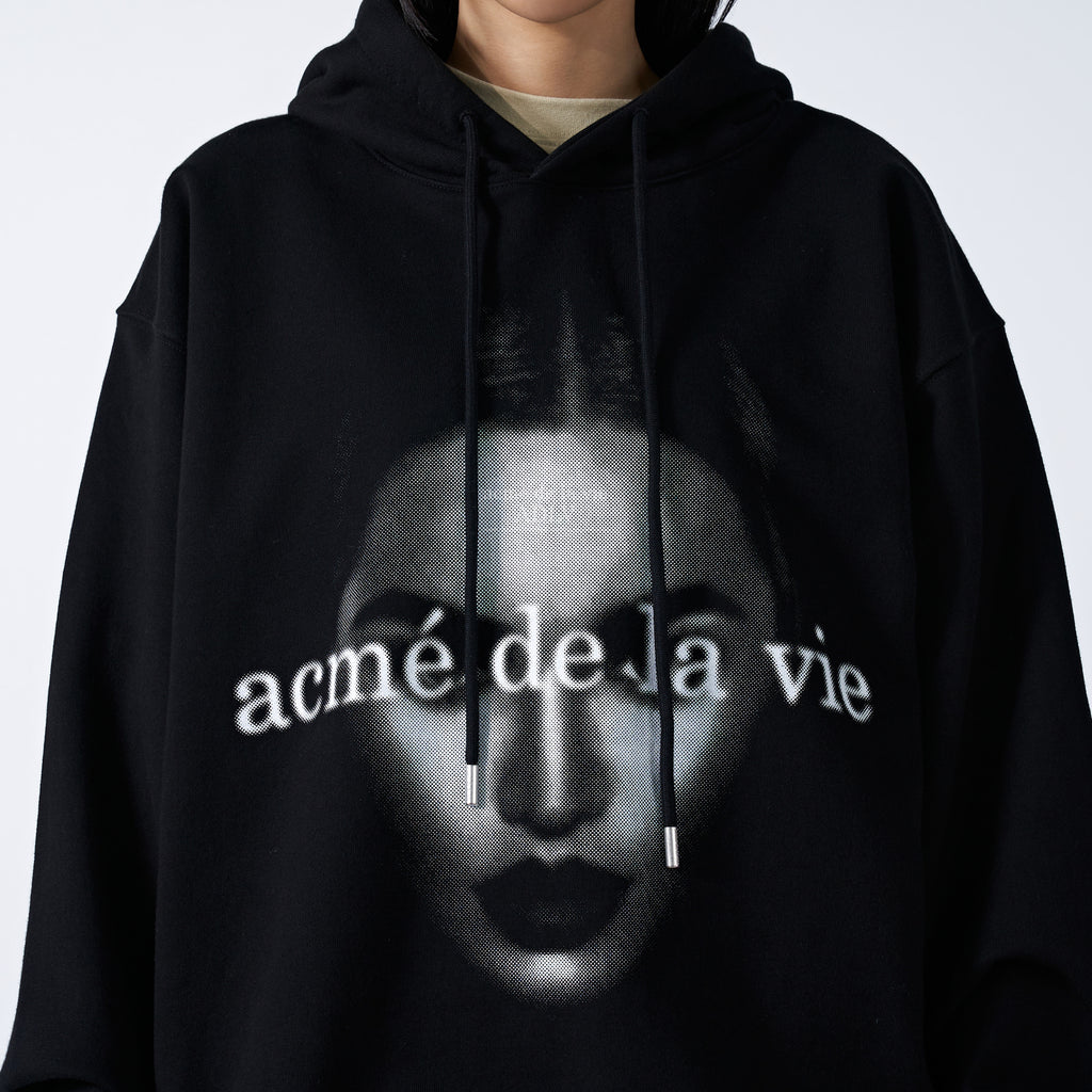 アクメドラビ(acme' de la vie) ACMEDELAVIE FACE HOODIE BLACK