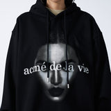 アクメドラビ(acme' de la vie) ACMEDELAVIE FACE HOODIE BLACK