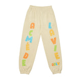 アクメドラビ(acme' de la vie) CHECK LOGO SWEAT PANTS BEIGE