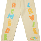 アクメドラビ(acme' de la vie) CHECK LOGO SWEAT PANTS BEIGE