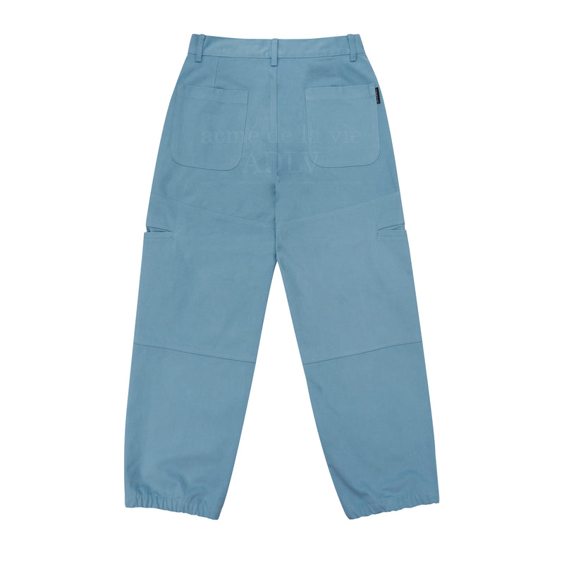 アクメドラビ(acme' de la vie) WAPPEN LOGO BANDING JOGGER COTTON PANTS SKYBLUE