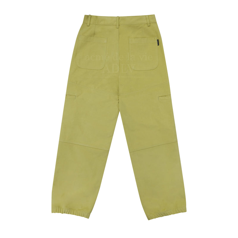 アクメドラビ(acme' de la vie) WAPPEN LOGO BANDING JOGGER COTTON PANTS YELLOW