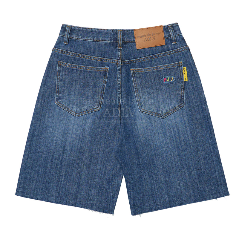 アクメドラビ(acme' de la vie) CUTTING SHORT DENIMBLUE