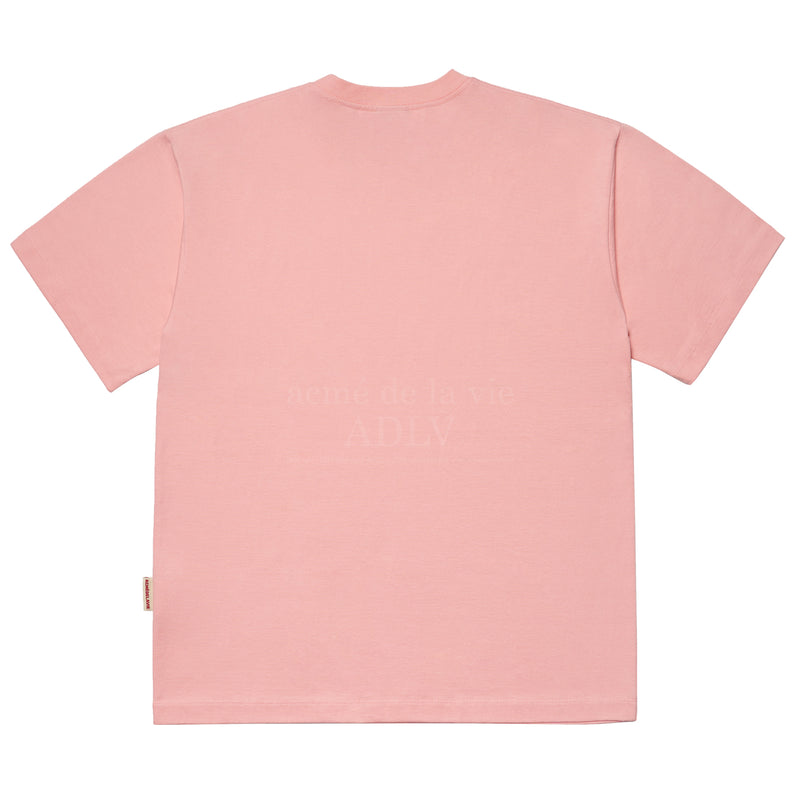 アクメドラビ(acme' de la vie) 3PAC SIMPLE LOGO SHORT SLEEVE T-SHIRT PINK
