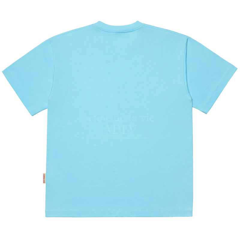 アクメドラビ(acme' de la vie) 3PAC SIMPLE LOGO SHORT SLEEVE T-SHIRT SKYBLUE