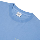 アクメドラビ(acme' de la vie) AV COLOR EMBOIDERY LOGO SHORT SLEEVE T-SHIRT LIGHT INDIGO BLUE