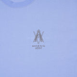 アクメドラビ(acme' de la vie) AV COLOR EMBOIDERY LOGO SHORT SLEEVE T-SHIRT LIGHT PURPLE