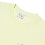 アクメドラビ(acme' de la vie) AV COLOR EMBOIDERY LOGO SHORT SLEEVE T-SHIRT LIGHT YELLOW