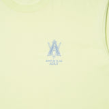 アクメドラビ(acme' de la vie) AV COLOR EMBOIDERY LOGO SHORT SLEEVE T-SHIRT LIGHT YELLOW