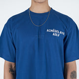 アクメドラビ(acme' de la vie)  ADLV STITCH EMBROIDERED SHORT SLEEVE T-SHIRT BLUE
