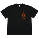 アクメドラビ(acme' de la vie) AV LOGO TUFT EMBROIDERY SHORT SLEEVE T-SHIRT BLACK