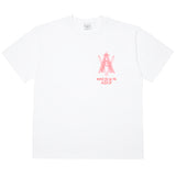 アクメドラビ(acme' de la vie) AV LOGO TUFT EMBROIDERY SHORT SLEEVE T-SHIRT WHITE