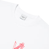 アクメドラビ(acme' de la vie) AV LOGO TUFT EMBROIDERY SHORT SLEEVE T-SHIRT WHITE