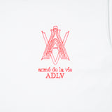 アクメドラビ(acme' de la vie) AV LOGO TUFT EMBROIDERY SHORT SLEEVE T-SHIRT WHITE