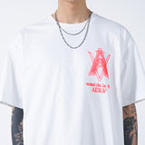 アクメドラビ(acme' de la vie) AV LOGO TUFT EMBROIDERY SHORT SLEEVE T-SHIRT WHITE
