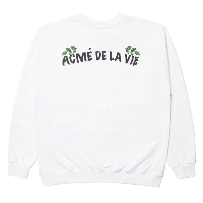 アクメドラビ(acme' de la vie)   STRAWBERRY SWEATSHIRT WHITE