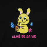 アクメドラビ(acme' de la vie)   RABBIT WITH UMBRELLA SWEATSHIRT BLACK