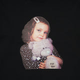 アクメドラビ(acme' de la vie) ADLV BABY FACE SWEATSHIRT BLACK GREY TEDDYBEAR