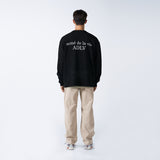 アクメドラビ(acme' de la vie) ADLV BABY FACE SWEATSHIRT BLACK GREY TEDDYBEAR
