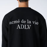 アクメドラビ(acme' de la vie) ADLV BABY FACE SWEATSHIRT BLACK GREY TEDDYBEAR