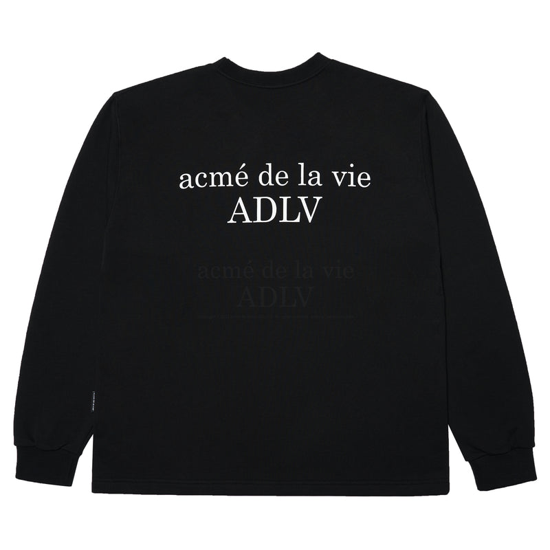 アクメドラビ(acme' de la vie) ADLV BABY FACE SWEATSHIRT BLACK HAIR DRYER