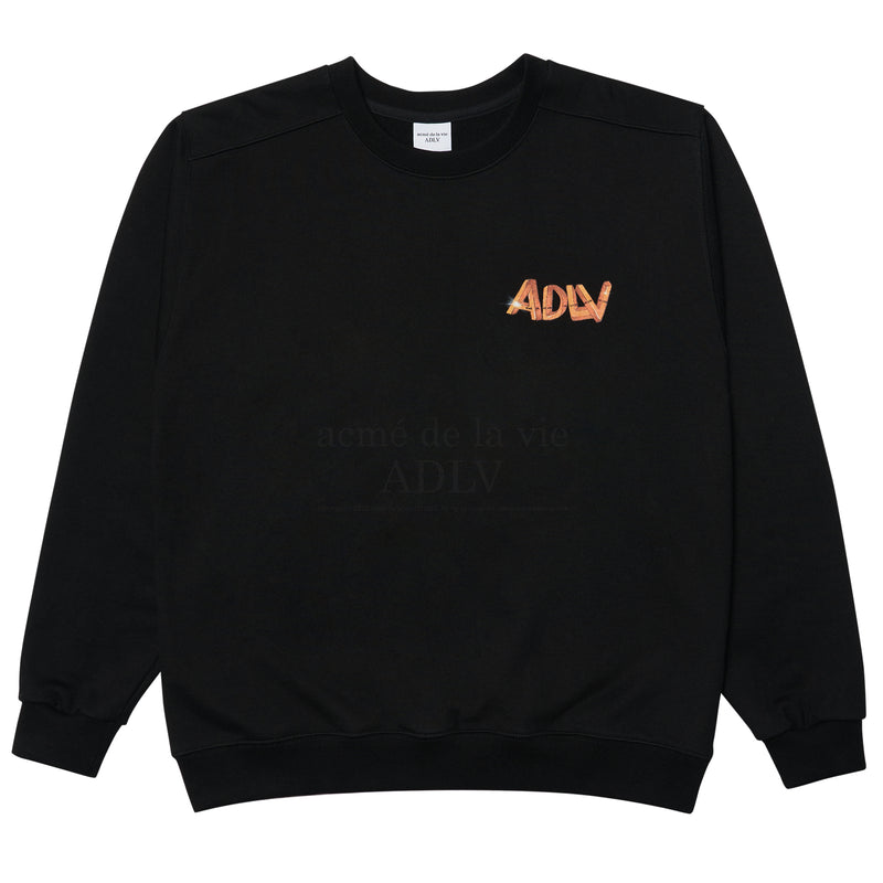 アクメドラビ(acme' de la vie)   3D CROQUIS LOGO SWEATSHIRT BLACK