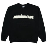 アクメドラビ(acme' de la vie)   EMBOSSING LOGO SWEATSHIRT BLACK