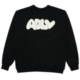 アクメドラビ(acme' de la vie)   EMBOSSING LOGO SWEATSHIRT BLACK