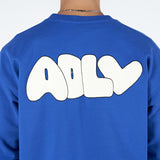 アクメドラビ(acme' de la vie)   EMBOSSING LOGO SWEATSHIRT BLUE
