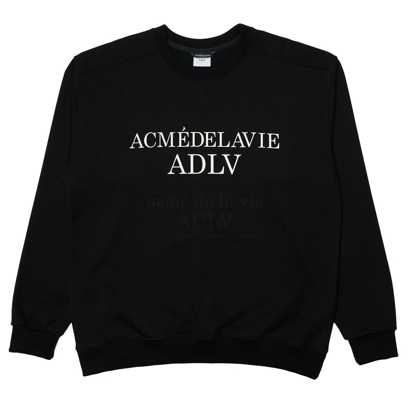 アクメドラビ(acme' de la vie) ESSENTIAL LOGO SWEATSHIRT BLACK