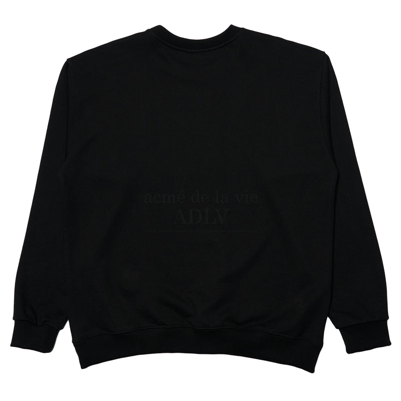 アクメドラビ(acme' de la vie) ESSENTIAL LOGO SWEATSHIRT BLACK