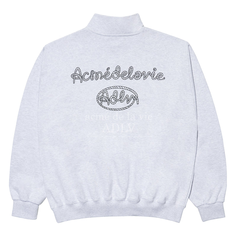アクメドラビ(acme' de la vie)  PULLOVER ROPE LOGO SWEATSHIRT MELANGE