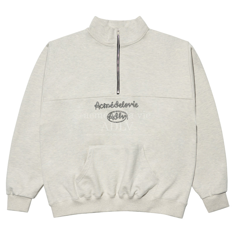 アクメドラビ(acme' de la vie)  PULLOVER ROPE LOGO SWEATSHIRT OATMEAL
