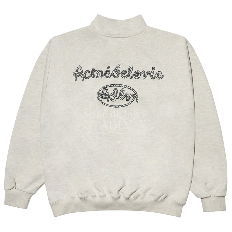 アクメドラビ(acme' de la vie)  PULLOVER ROPE LOGO SWEATSHIRT OATMEAL
