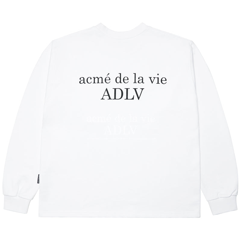 アクメドラビ(acme' de la vie) ADLV BABY FACE SWEATSHIRT WHITE RED KNITTING HAT