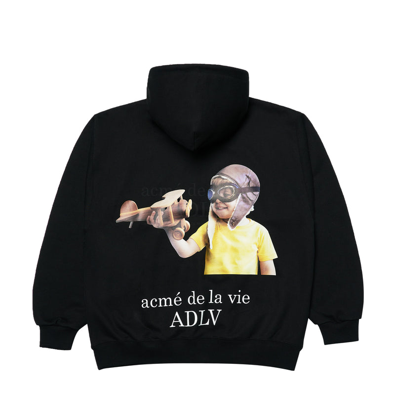 アクメドラビ(acme' de la vie) ADLV BABY FACE ZIP-UP BLACK PILOT