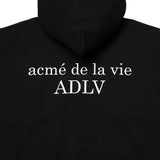 アクメドラビ(acme' de la vie) HIGH FREQUENCY LOGO HOODIE ZIP-UP BLACK