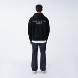アクメドラビ(acme' de la vie) HIGH FREQUENCY LOGO HOODIE ZIP-UP BLACK