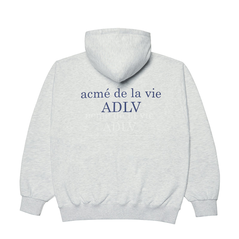 アクメドラビ(acme' de la vie) HIGH FREQUENCY LOGO HOODIE ZIP-UP MELANGE