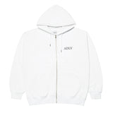 アクメドラビ(acme' de la vie) HIGH FREQUENCY LOGO HOODIE ZIP-UP WHITE