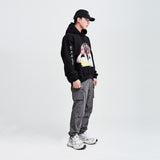 アクメドラビ(acme' de la vie) ADLV BABY FACE HOODIE BLACK DONUT1 R